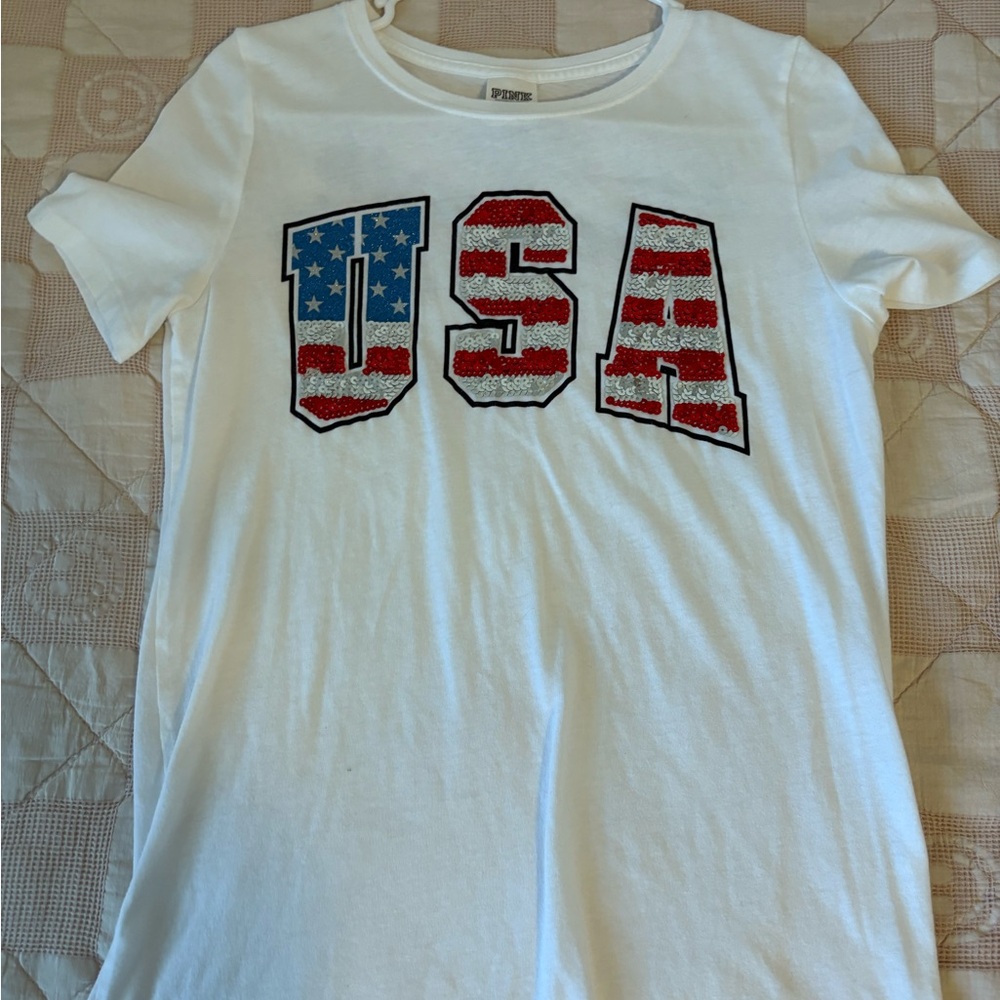 USA Graphic PINK VS top